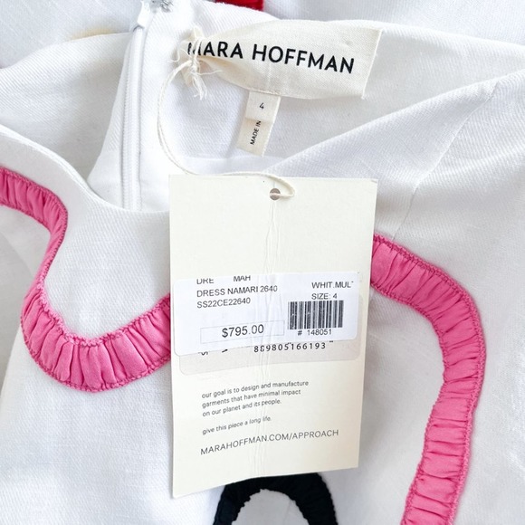 Mara Hoffman Namari off-the-shoulder appliquéd midi dress puff sleeves - Picture 9 of 11